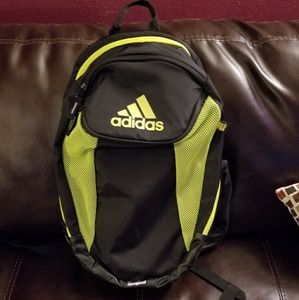 Adidas black and yellow/gold backpack